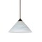 Besa Lighting Kona Cord Pendant, Marble, Bronze Finish, 1x5W LED 1XT-117652-LED-BR - alternate 1